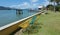 Cairns esplanade in Australia a tropical day