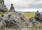 Cairns of Laufskalar, Iceland, where travellers leave stones for