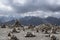 Cairns in the mountains