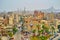 Cairo citadel from the minaret of Amir Sarghatmish mosque, Cairo, Egypt