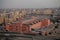 Cairo cityscape with Egyptian museum at sunset