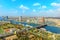Cairo downtown from above, panoramic view, Egypt