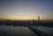 Cairo, Egypt: Cairo Tower and the Qasr el Nile Bridge at Sunset