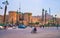 CAIRO, EGYPT - DECEMBER 21, 2017: Salah El Deen Square is nice place to observe the Cairo Citadel with its great Bab Al-Azab gate