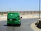 Cairo, Egypt, May 10 2023: Egyptian post delivery truck van mobile car service on the highway road, Egypt post is Egyptian agency