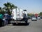 Cairo, Egypt, May 10 2023: A water tanker vehicle with clean water as an emergency service response in any area with water outage