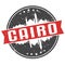 Cairo Egypt Round Travel Stamp Icon Skyline City Design Seal Badge Illustration.