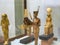 CAIRO, EGYPT- SEPTEMBER, 26, 2015: shot of statuettes from the tomb of tutankhamun in egypt