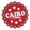 Cairo grunge label, sticker