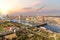 Cairo and the Nile view, sunset photo, Egypt