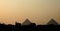 Cairo and pyramids