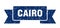Cairo ribbon banner. Cairo grunge band sign.
