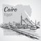 Cairo tower on the river Nile - skyline, Egypt. Sketch.