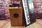 Cajon microphone synthesizer