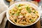 Cajun shrimp and sausage pasta