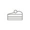 Cake, bakery item vector icon. Simple element illustration from food concept. Cake, bakery item vector icon. Drink concept vector