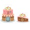 Cake house vector