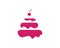 cake ilustration logo vector template food