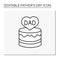 Cake line icon