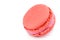 Cake macaron or macaroon isolated on white background, sweet and