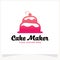 Cake Maker Logo Template Design Vector Inspiration. Icon Design