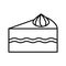 Cake outline icon