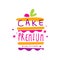 Cake premium original logo design, label for confectionery, candy shop, restaurant, bar, cafe, menu, sweet store vector