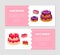 Cake Recipes, Tasty Sweets Banner Templates Set with Delicious Desserts, Bakery, Confectionery, Cake Shop, Cafe Design