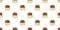 Cake seamless pattern vector pudding caramel isolated wallpaper background