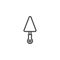 Cake server outline icon