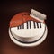 Cake In Shape of Piano and Cello