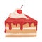 cake slice delicious icon