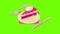 Cake slice icon animation