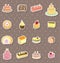 Cake stickers