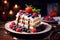 Cake Table tasty dessert background