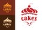 Cakes bakery emblem