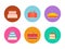 Cakes and pies vector set