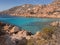 Cala Bianca beach on Caprera island