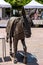 CALA DE MIJAS, ANDALUCIA/SPAIN - MAY 27: Donkey Statue in Cala d