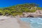 Cala Mitjana Beach on Sunny Day