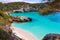 Cala Mitjaneta in Menorca Ciutadella at Balearics