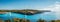 Cala Mondrago bay with beach and blue sea at Mallorca, Spain