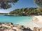 cala mondrago in majorca coast