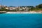 Cala Romantica town and the beach, Majorca, Spain