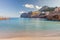 Cala Sant Vicenc formed by four beachs, among them Cala Molins,