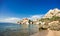 Cala Spinosa Beach. Capo Testa, Sardinia Island, Italy