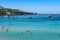 Cala Tarida in Ibiza beach San Jose at Balearic Islands