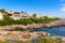 Cala Torret - beautiful bay  at Binibeca village. Menorca, Spain