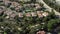 Calabasas luxury houses in wealthy neighborhood, aerial view