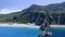 Calabria, Italy. Aerial view of Ulivarella Beach in summer season